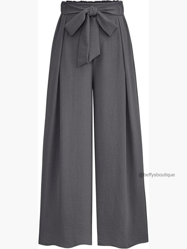 High Waisted Wide Leg Work Pants Business Casual Palazzo Trouser